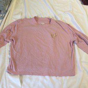 Pink cropped long sleeve